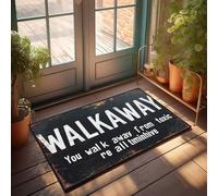 Paillasson amusant « Walk Away From Toxic Relationships » : adoptez un changement positif paillasson de bienvenue pour porte d'entrée ou sous-sol (50 x 80 cm)