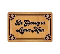 Paillasson Anti-Poussière Tapis De Bienvenue Sois Cool, Laisse Tomber l'homme Durable Tapi De Sol D'Intérieur pour Intérieur Terrasse Porte D'Entrée 40X60Cm