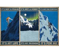 Paillasson Anti-Saleté Tapis Bains La Randonnée, Ce n'est Pas Une Passade, C'est Ma Vie. Durable Tapi Salle De Bain pour Chambre Couloir Entrée 40X60Cm