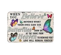 Paillasson Anti-Saleté Tapis Bains Quand Tu Crois Aux Papillons Au-Delà De Ce Que Tes Yeux Peuvent Voir Lavable Tapi Salle De Bain pour Porte D'Entrée Intérieur Chambre 40X60Cm