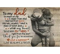 Paillasson Anti-Saleté Tapis De Porte À Mon Père, Merci pour Ton Amour Inconditionnel Indestructible Tapi De Douche pour Intérieur Terrasse Chambre 40X60Cm