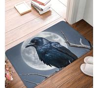 Paillasson antidérapant - 60 x 40 cm - Anti-saleté - Lavable en machine - Pour intérieur et extérieur - Pour garage, terrasse, porche, ferme