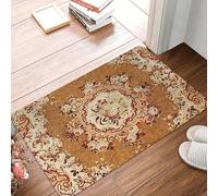Paillasson antidérapant à imprimé Floral français Aubusson du XIXe siècle Tapis de Sol pour Cuisine entrée Salle de Bain