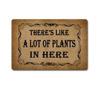 Paillasson antidérapant avec Inscription « Welcome » (59,9 x 39,9 cm) Il y a comme Beaucoup de Plantes.