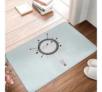 Paillasson antidérapant en Cadeau de Noël 3D de Noël - Tapis de Salle de Bain rectangulaire Lavable à la Machine pour la décoration intérieure, Balcon, Moquette - 60x90cm