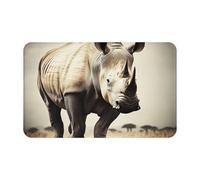 Paillasson antidérapant lavable en forme d'animal d'Afrique du Sud - Tapis de cuisine absorbant pour intérieur et extérieur - Pour chambre à coucher, cuisine, porche - 80 x 49 cm