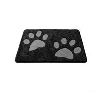 Paillasson antidérapant robuste de 61 x 90 cm - Tapis d'entrée à poils longs pour trappeur à chaussures - Tapis d'intérieur et d'extérieur lavable (gris anthracite (50,8 x 81,3 cm)