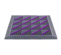 Paillasson antidérapant robuste pour terrasse, garage, entrée de garage, imperméable et facile à nettoyer, rouge, 75 x 150 cm, idéal pour une utilisation sur le porche arrière et la porte d'entrée