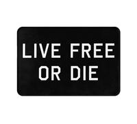 Paillasson Antidérapant Tapis De Porte Vivre Libre Ou Mourir Durable Tapi De Sol D'Intérieur pour Intérieur Entrée Salle De Bain 40X60Cm