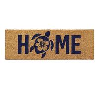 Paillasson bleu foncé imprimé tortue Home Long 76,2 x 25,4 cm Coco naturel - Améliorez votre grande entrée avec un charme tropical unique