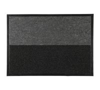 Je Cherche une Idée Paillasson TX0174 2 en 1 brossant antidérapant 50x70 cm Noir et Gris