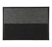 Je Cherche une Idée Paillasson TX0174 2 en 1 brossant antidérapant 50x70 cm Noir et Gris