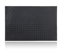 Relaxdays Paillasson 60 x 40 cm Tapis de Sol antidérapant Caoutchouc Tapis entrée intérieur extérieur Noir