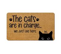 Paillasson Ce sont Chats Qui Commandent Nous Faisons Paillassons 40X60CM