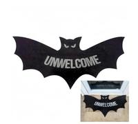 Paillasson Chauve-souris Indésirable, paillasson antidérapant pour cuisine Halloween, idéal pour les décorations extérieures d'Halloween, les maisons hantées et les cadeaux de pendaison de crémaillère