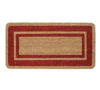 Paillasson Cocco entrée porte 33 x 60 cm élégant robuste antidérapant, sèche-cheveux extérieur Bordeaux