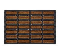 Paillasson Coco 60 x 40 cm - Tapis d’Entrée Antidérapant en Fibres de Coco Naturelles & Caoutchouc - Gratte-Pieds Anti-Boue Anti-Saleté - Usage Intérieur/Extérieur