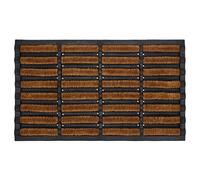 Paillasson Coco 75 x 45 cm - Tapis d’Entrée Antidérapant en Fibres de Coco Naturelles & Caoutchouc - Gratte-Pieds Anti-Boue Anti-Saleté - Usage Intérieur/Extérieur