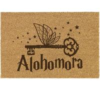 Paillasson Coco « ALOHOMORA » – Tapis d’Entrée Antidérapant et Drôle pour Fans de Magie et de Fantaisie