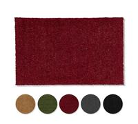 Carpido paillasson Coco antidérapant - paillasson antibactérien pour l'extérieur Couvert - Fibre Naturelle Durable - 100% Coco 40x60 cm Rouge