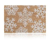 Relaxdays Paillasson coco flocons de neige