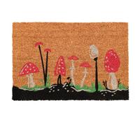 Paillasson coco motif champignons 60cm
