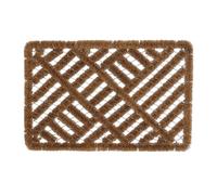 Relaxdays Paillasson Coco grillagé – fibres de coco et métal, 40 x 60 cm, coloris naturel