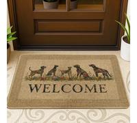 Paillasson coloré pour les amoureux des animaux, tapis d'entrée extérieur et intérieur, motif floral, antidérapant, absorbant la poussière, facile à nettoyer, 73,7 x 43,2 cm