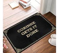 Paillasson Corinne S'En Sort Tapis De Bain Doux Tapis De Douche Lavable en Machine Paillasson Intérieur pour Chambre Porte Cuisine 40X60Cm