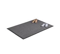 Relaxdays Paillasson d’entrée extra plat 120 x 180 cm gris chiné noir-gris
