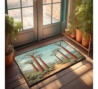 Paillasson d'automne Outdoor Vist: A Journey Through The Baobab Forest Paillasson d'hiver pour porche (40 x 60 cm)