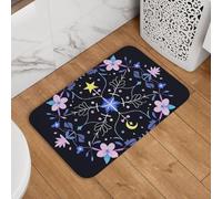 Paillasson de bienvenue 40,6 x 61 cm, antidérapant, absorbant, doux, lavable, imprimé aube magique pour décoration élégante de cuisine, chambre à coucher, salle de bain