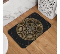 Paillasson de bienvenue 40,6 x 61 cm, antidérapant, absorbant, doux, lavable, motif mystère ancien pour décoration élégante de cuisine, chambre à coucher, salle de bain