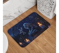 Paillasson de bienvenue 40,6 x 61 cm, antidérapant, absorbant, doux, lavable, tapis de sol Leo Secret Astrologie Master pour décoration élégante de cuisine, chambre à coucher, salle de bain