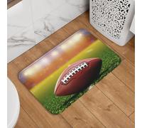 Paillasson de bienvenue avec ballon de football américain, antidérapant, absorbant, doux, lavable, tapis moderne pour cuisine, chambre à coucher, salle de bain, décoration élégante, 40,6 x 61 cm