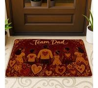 Paillasson de bienvenue en forme de cœur, silhouettes de fleurs chaudes sans caoutchouc rouge, tapis d'entrée antidérapant, décoration pour porche, salle de bain, bureau, 73,6 x 43,2 cm