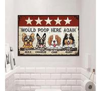 Paillasson De Bienvenue Facile À Nettoyer Paillasson D'Entree Absorbant Tapis De Bain pour Salon D'Entrée Terrasse 40X60Cm Tu Veux Bien Faire Caca Ici Encore, Chien ?