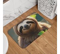 Paillasson de bienvenue motif paresseux mon esprit, antidérapant, absorbant, doux, lavable, tapis moderne pour décoration élégante de cuisine, chambre à coucher, salle de bain, 40,6 x 61 cm