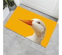 Paillasson de Canard Simple - Style Portraits d'animaux antidérapant - 50 x 80 cm - Doux et Lavable - pour Porche, entrée, Douche, Maison, Chambre à Coucher, Salon - Jaune