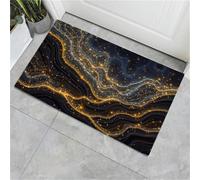 Paillasson de Motif marbré - Résumé de Luxe antidérapant - 90 x 150 cm - Doux et Lavable - paillasson de pour Porche, entrée, Douche, Maison, Chambre à Coucher, Salon
