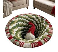 Paillasson de Noël pour la porte d'entrée | Tapis de sol décoratif robuste antidérapant - Tapis de sol Illusions 3D de Noël - Pour extérieur, entrée, jardin, sol, terrasse, maison, extérieur, sommeil