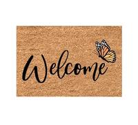 Paillasson de printemps 2026 - Paillasson amusant et mignon - Bienvenue amis - Amusant pour le festival de lapin de Pâques - Bonjour printemps (B, taille unique)