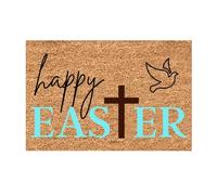 Paillasson de printemps 2026 - Paillasson amusant et mignon - Bienvenue amis - Amusant pour le festival de lapin de Pâques - Bonjour printemps (A, taille unique)