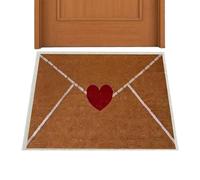 Paillasson de Saint-Valentin, paillasson de porche, tapis de sol de bienvenue pour propriétaire, couple, appartement familial, porche, patio, terrasse, balcon, jardin, cuisine, entrée