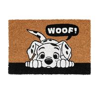Paillasson Décoratif Motif Chiot Dalmatien 40x60cm Antidérapant Beige