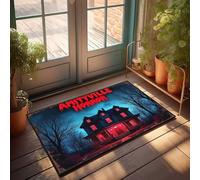 Paillasson d'entrée Amityville Horror : A Haunting Night At The Haunted House Paillasson de bienvenue pour porte d'entrée, décoration de chambre extérieure pour homme (65 x 90 cm)