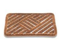 Paillasson d'entrée Drago, épaisseur 30 MM, 80% Fibres de Coco Naturel et 20% Fer, Couleur Naturelle 50 x 80 cm. pour Usage intérieur et extérieur.