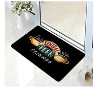 Paillasson d'entrée Funny Friends TV Mug Friends Central Perk Logo Friends TV Décoloration Tapis Moderne Noël Anniversaire Décoration d'intérieur Cadeaux de Vacances 20"x32"
