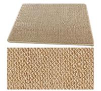 Paillasson d'extérieur antidérapant en fibre de polypropylène durable pour entrée, tapis de cuisine, tapis griffoir pour chat et anti-saleté, 50 x 100 cm, jaune camel