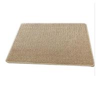 Paillasson d'extérieur antidérapant en fibre de polypropylène pour entrée et cuisine Motif chat 40 x 60 cm Jaune camel